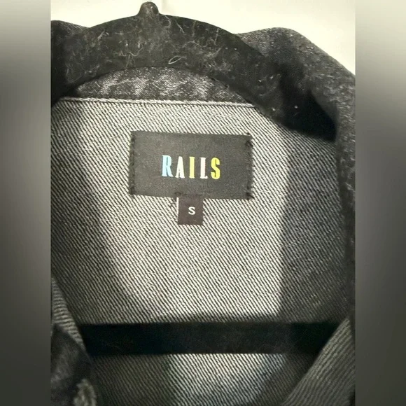 Rails Washed Denim Cropped Jacket - Picture 4 of 5